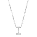 Sabine Victoire Block 'I' Initial Diamond Pendant