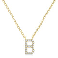 Yarrow Waverly Block 'B' Initial Diamond Pendant