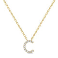 Fen Freya Block 'C' Initial Diamond Pendant