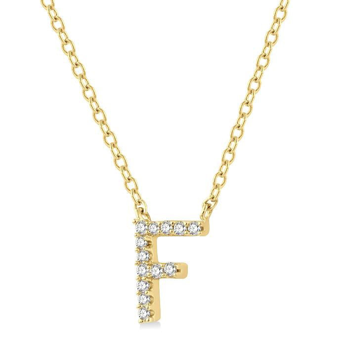 Élan Wisteria Block 'F' Initial Diamond Pendant