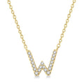 Evergreen Isolde Block 'W' Initial Diamond Pendant