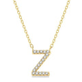 Xenia Waverly Block 'Z' Initial Diamond Pendant