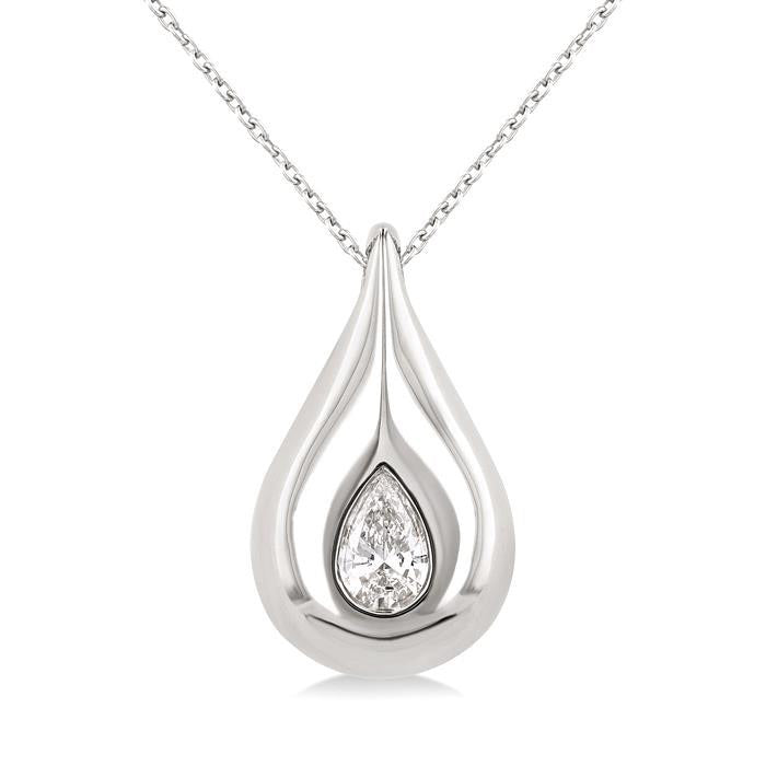 Xanthe Ember Pear Shape Diamond Fashion Pendant