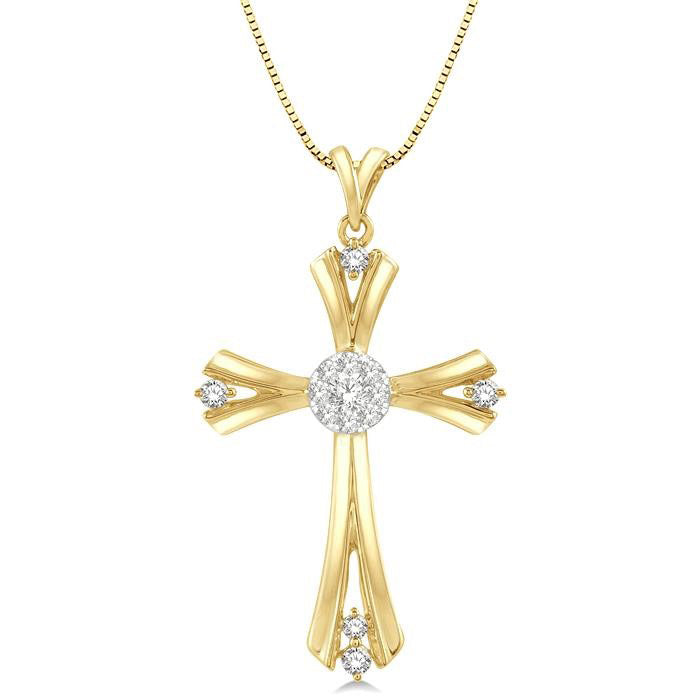 Lark Celestia Cross Shine Bright Diamond Fashion Pendant