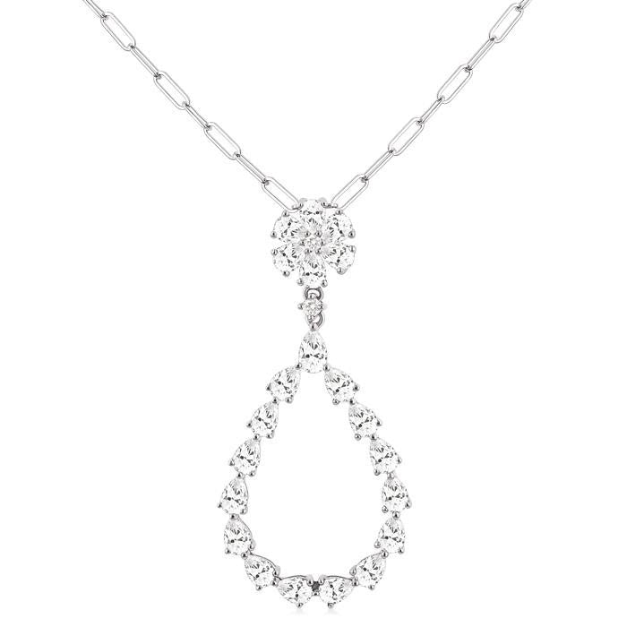 Tivoli Velour Pear Shape Diamond Fashion Pendant