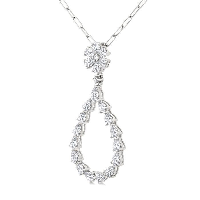 Tivoli Velour Pear Shape Diamond Fashion Pendant