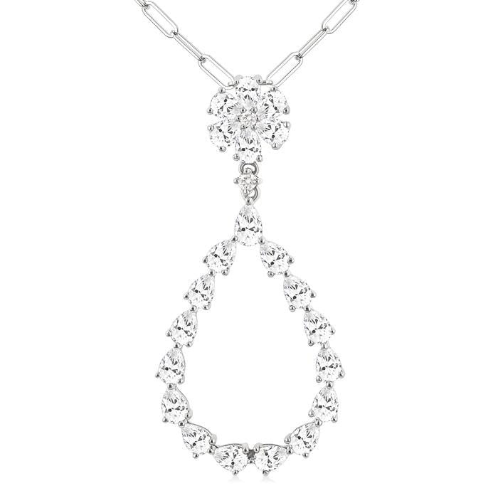 Tivoli Velour Pear Shape Diamond Fashion Pendant