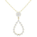 Yvette Clover Pear Shape Diamond Fashion Pendant