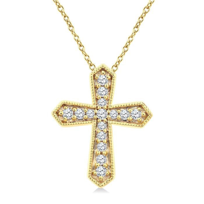 Umbria Quorra Cross Petite Diamond Fashion Pendant