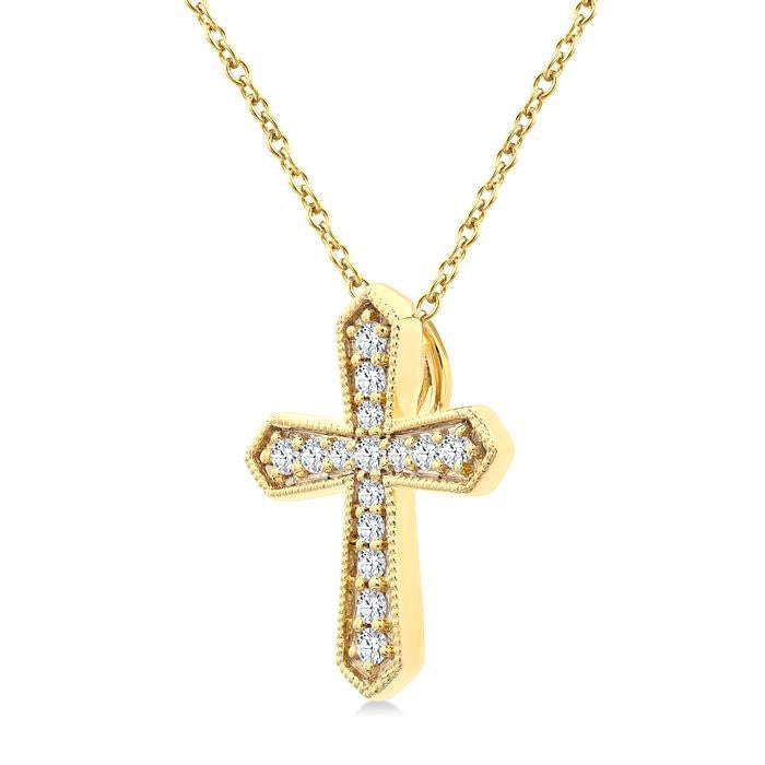 Umbria Quorra Cross Petite Diamond Fashion Pendant