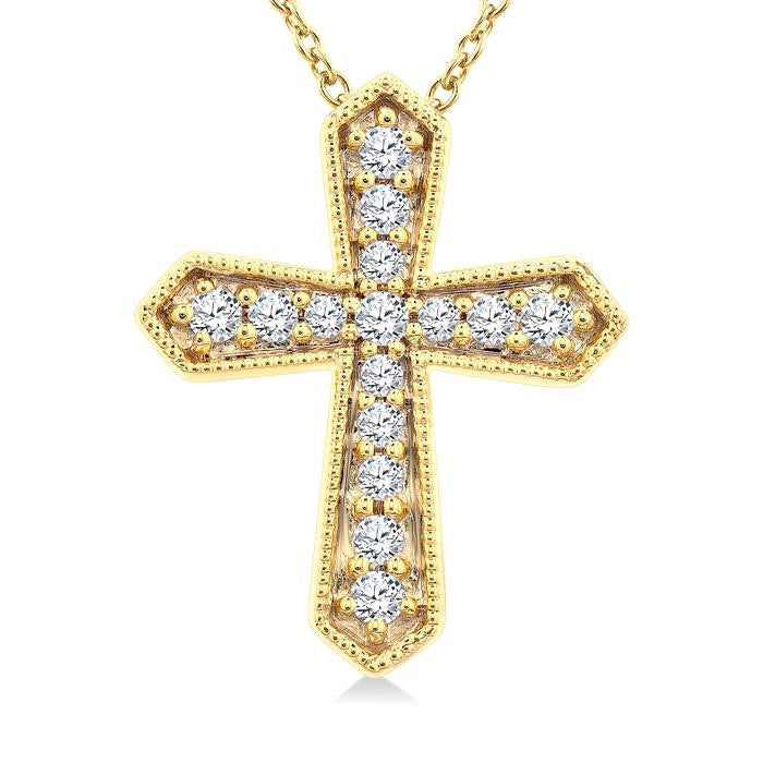 Umbria Quorra Cross Petite Diamond Fashion Pendant