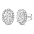 Oval Shape Shine Bright Essential Diamond Earrings