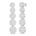 1 1/6 Ctw Shine Bright Round Cut Diamond Earrings in 14K White Gold