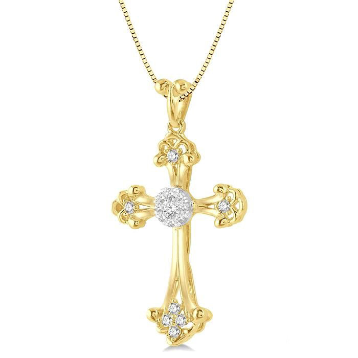 Beryl Atlas Cross Shine Bright Diamond Fashion Pendant