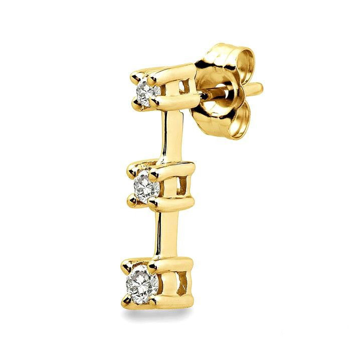 Past Present & Future Diamond Earrings