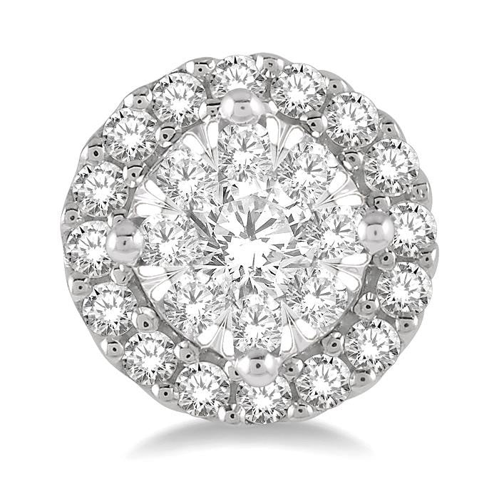 Shine Bright RaVioLux CaNoPho 14K White Gold Diamond Pave Earrings