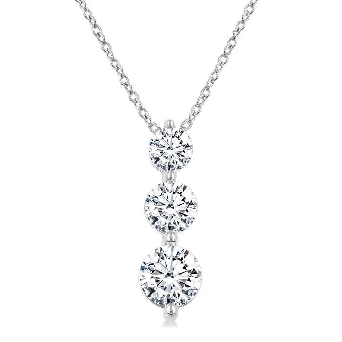 Minerva Peregrine 3 Stone Diamond Fashion Pendant