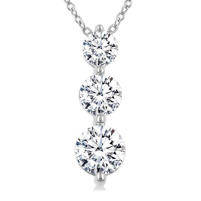 Minerva Peregrine 3 Stone Diamond Fashion Pendant