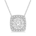 Cushion Shape Shine Bright Diamond Pendant
