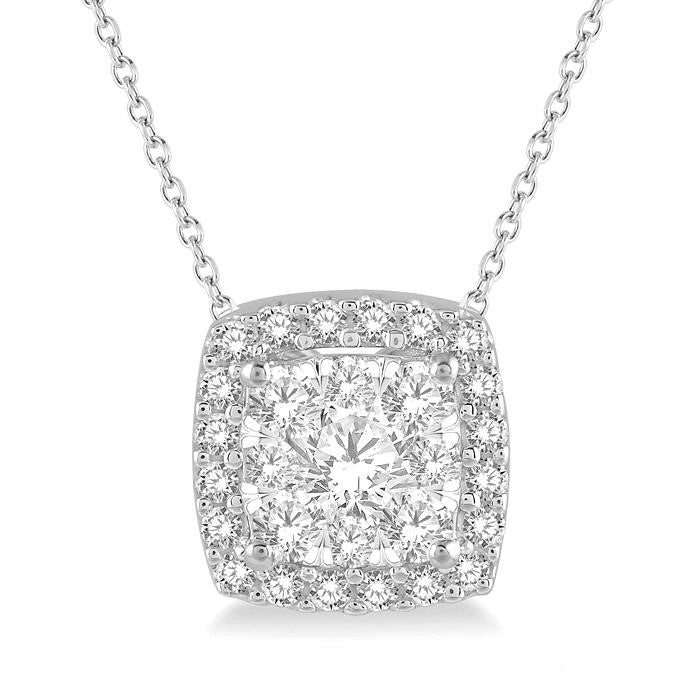 Cushion Shape Shine Bright Diamond Pendant