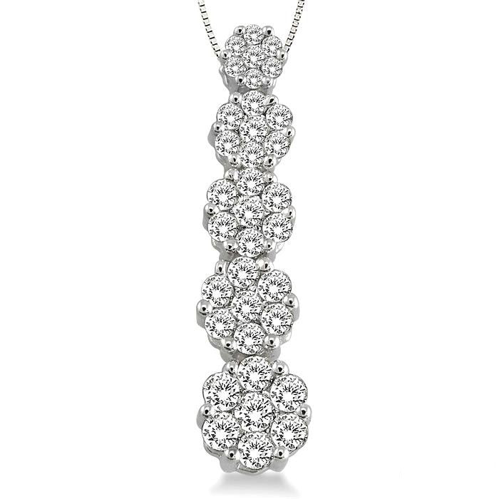 Journey Cluster Diamond Pendant