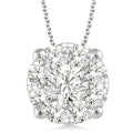 Rhea Prairie Round Shape Shine Bright Essential Diamond Solitaire Pendant