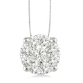 Dione Lustre Round Shape Shine Bright Essential Diamond Solitaire Pendant