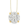 Meadow Halcyon Round Shape Shine Bright Essential Diamond Solitaire Pendant
