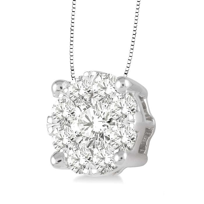 Paragon Round Shape Shine Bright Essential Diamond Solitaire Pendant