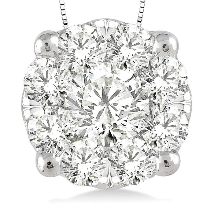 Paragon Round Shape Shine Bright Essential Diamond Solitaire Pendant