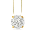 Juniper Allure Round Shape Shine Bright Essential Diamond Solitaire Pendant