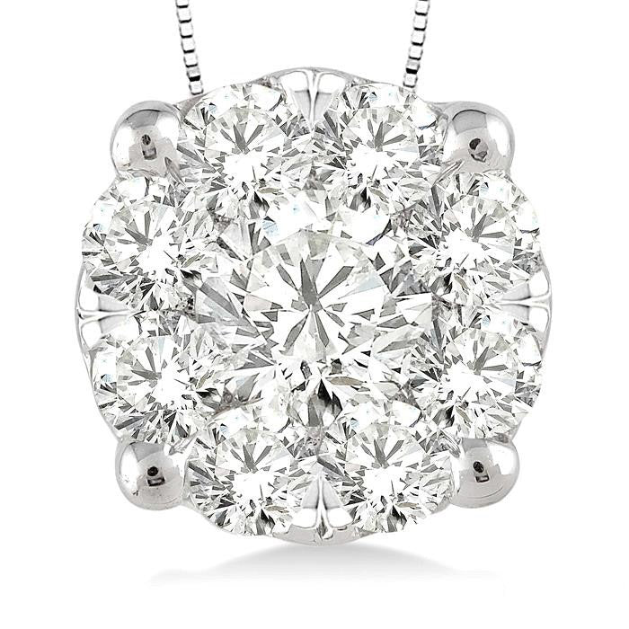 Cyra Round Shape Shine Bright Essential Diamond Solitaire Pendant
