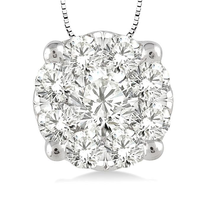 Tivoli Serenade Round Shape Shine Bright Essential Diamond Solitaire Pendant