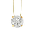 Ulyssa Sundew Round Shape Shine Bright Essential Diamond Solitaire Pendant