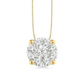 Deneuve Round Shape Shine Bright Essential Diamond Solitaire Pendant