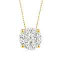 Artemis Aurora Round Shape Shine Bright Essential Diamond Solitaire Pendant