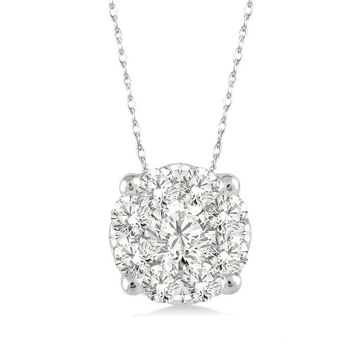Hera Round Shape Shine Bright Essential Diamond Solitaire Pendant