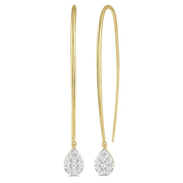 Pear Shape Shine Bright Essential Diamond Earrings