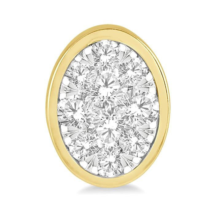Oval Shape Shine Bright Essential Diamond Earrings