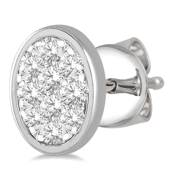 SolXeIon RaAeRa ValCaZen 14K White Gold Diamond Earrings
