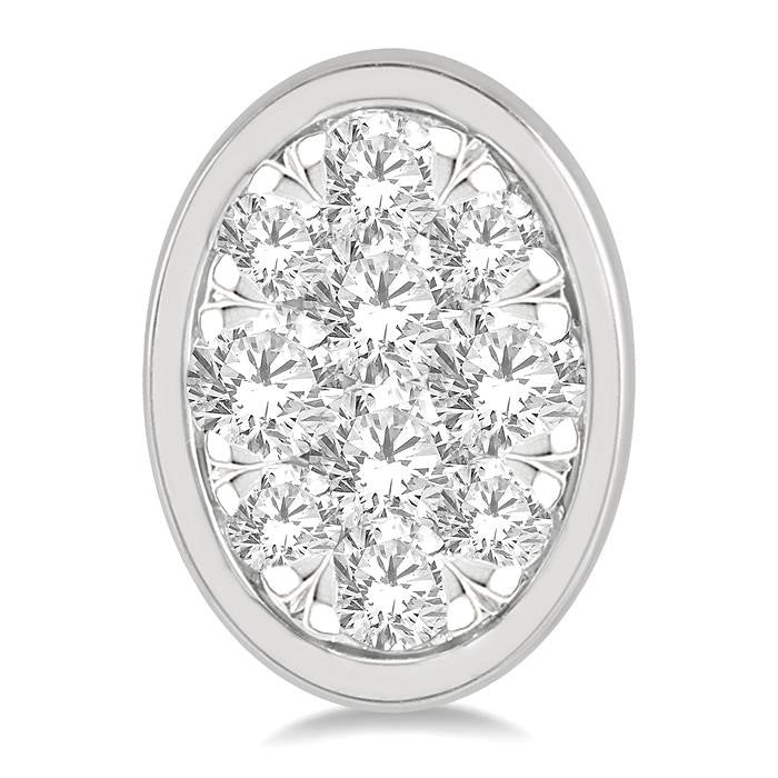 SolXeIon RaAeRa ValCaZen 14K White Gold Diamond Earrings