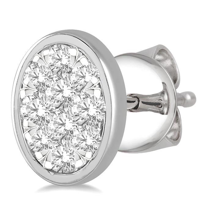 SolXeIon RaAeRa ValCaZen 14K White Gold Diamond Earrings