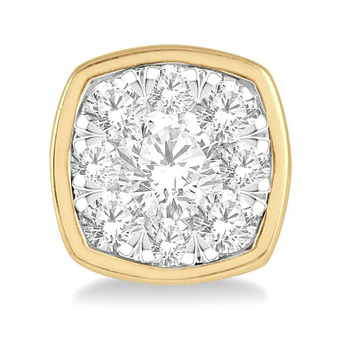 14k YWG Shine Bright Essential Diamond Earrings 1/2CTW