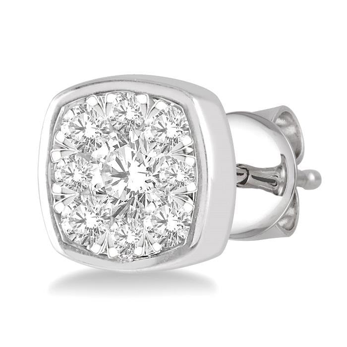 Cushion Shape Shine Bright Essential Diamond Earrings