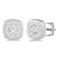 LysCelOra IonLysLin 14K White Gold Diamond Earrings