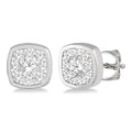 LysCelOra IonLysLin 14K White Gold Diamond Earrings