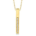Tide Cyra Vertical Bar Diamond Pendant