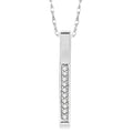 Halcyon Aquila Vertical Bar Diamond Pendant