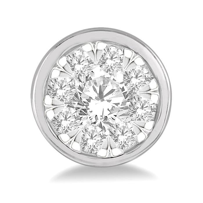 Round Shape Shine Bright Essential Diamond Earrings