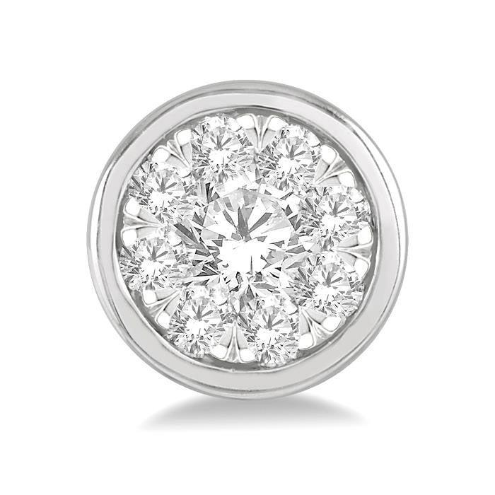 Round Shape Shine Bright Essential Diamond Earrings